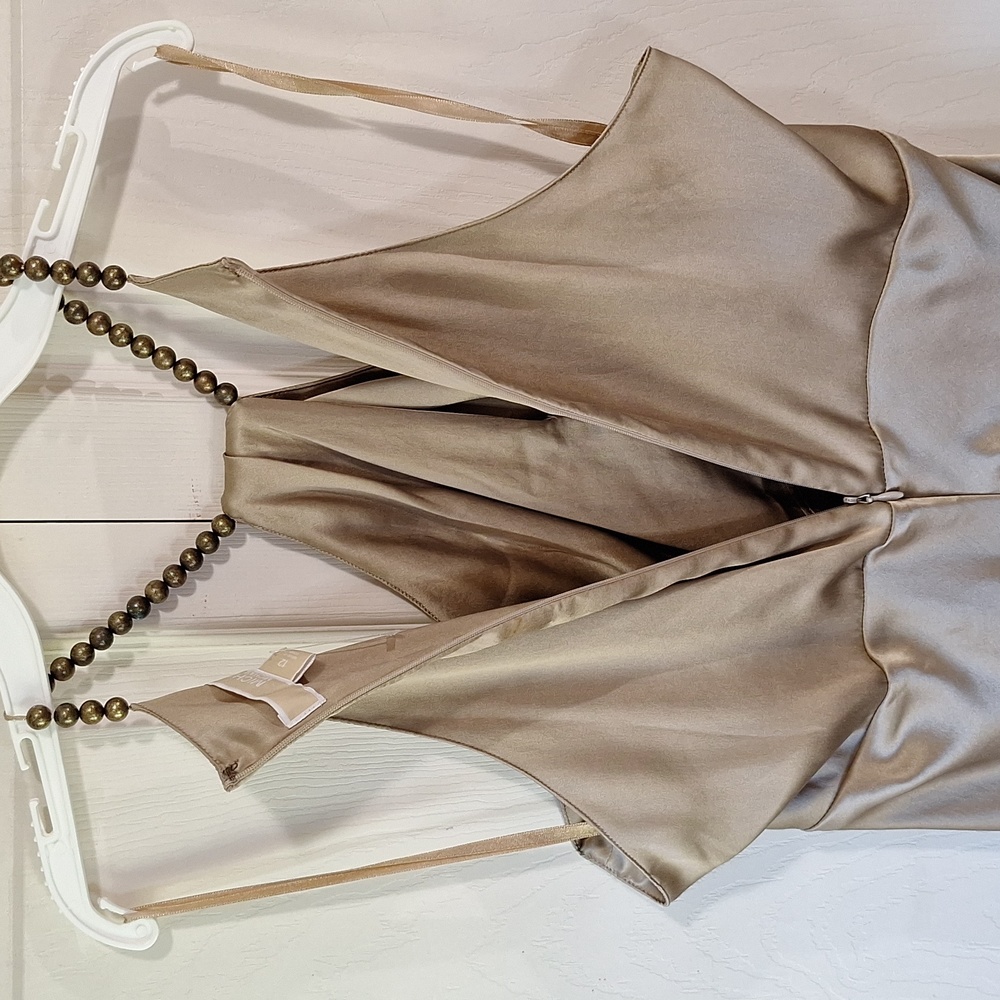 Michael Kors silk sleeveless blouse - 12 - gold/bronze beads - Picture 5 of 10
